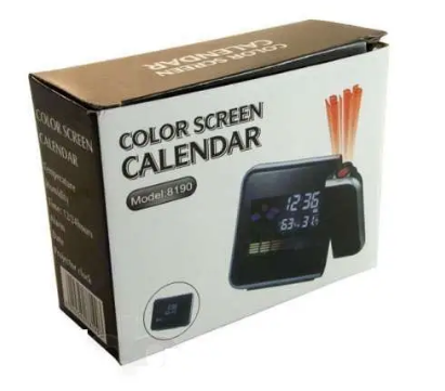 Настільний годинник - метеостанція з проекцією часу на стіну Сolor Screen Calendar DS-8190 ∙ Проекційний годинник з календарем - мініатюра 3