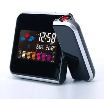 Настільний годинник - метеостанція з проекцією часу на стіну Сolor Screen Calendar DS-8190 ∙ Проекційний годинник з календарем - мініатюра 4