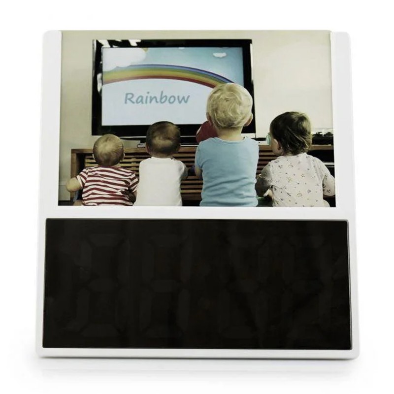 Електронний настільний LED годинник DS-6608 з рамкою для фото фоторамкою 10х15 см - мініатюра 2