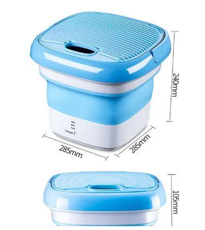 Складна пральна машина портативна мини-машинка для прання Maxtop Silicon Washing Machine - мініатюра 5