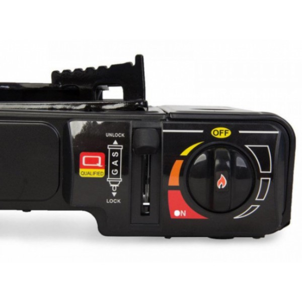 Портативна газова плита – таганок Happy Home BDZ 155-A чорна - мініатюра 3