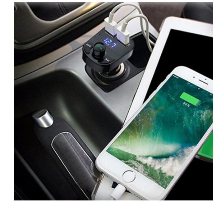 FM модулятор трансмітер в авто Car X8 MP3 ∙ 2 USB роз'єми ∙ micro SD ∙ Bluetooth - мініатюра 4