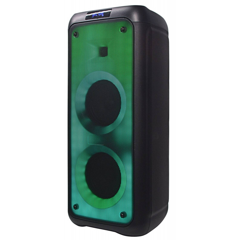 Бездротова акустична система Goldteller GT-5040 ∙ Аудіосистема колонка з мікрофоном ∙ MP3 ∙ USB ∙ FM радіо ∙ Bluetooth ∙ RGB підсвітка + Пульт + Бездротовий мікрофон у комплекті - мініатюра 2