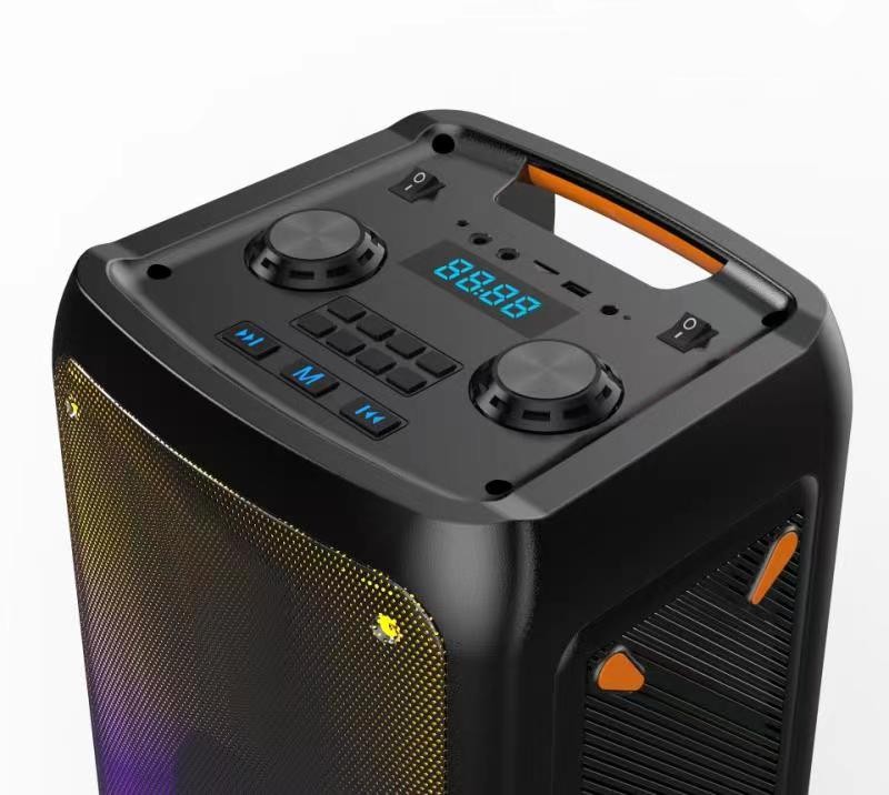 Бездротова акустична система Goldteller GT-5050 ∙ Колонка + Бездротовий мікрофон + Пульт ∙ MP3 ∙ USB ∙ FM радіо ∙ Bluetooth ∙ RGB підсвітка - мініатюра 2