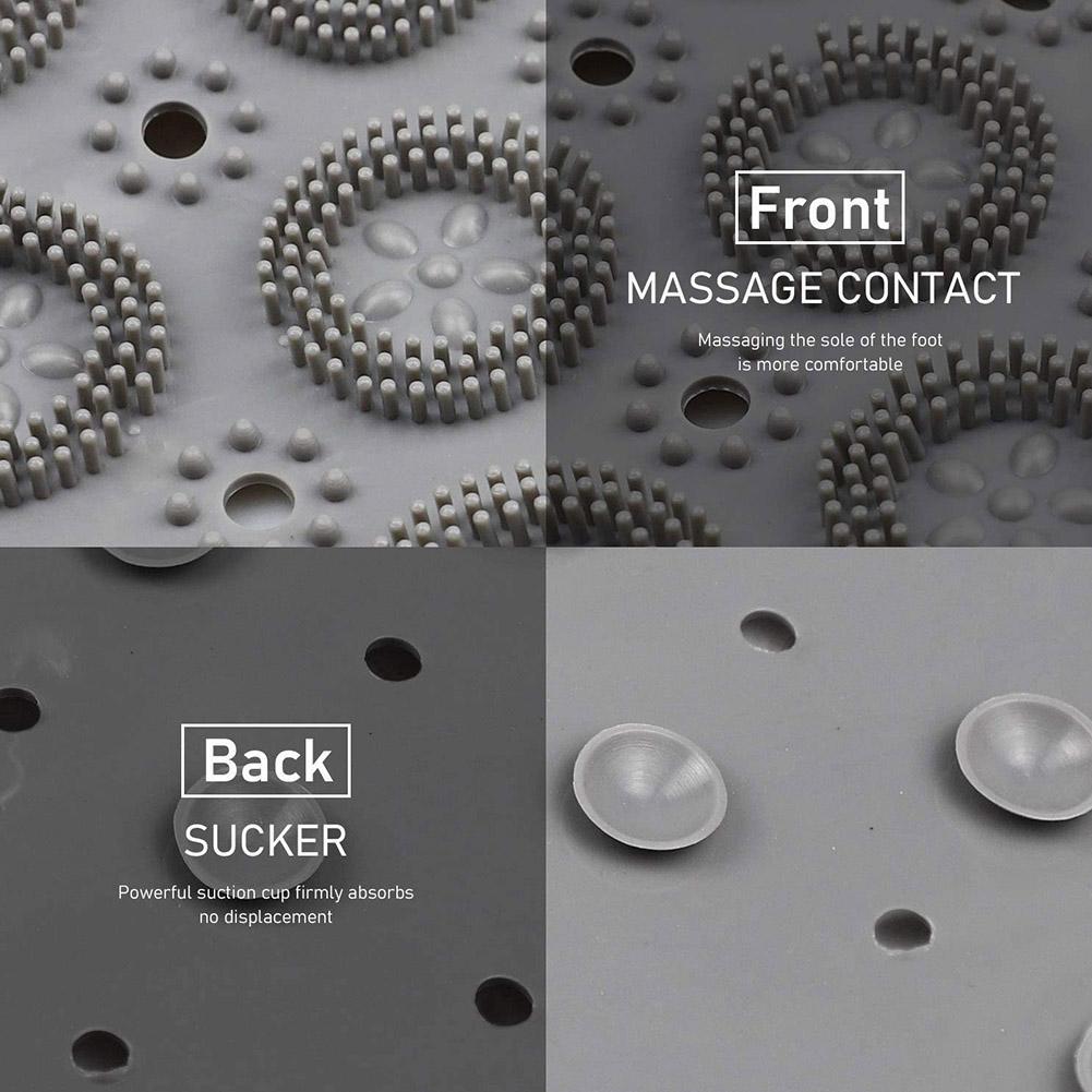 Антиковзний масажний килимок для ванної на присосках ∙ Акупунктурний килимок ПВХ для ніг у ванну кімнату - мініатюра 9