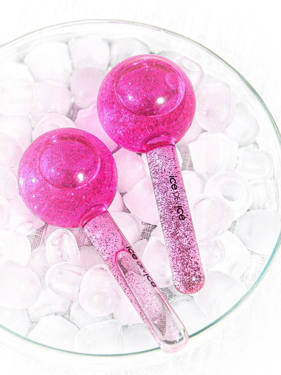 Кріосфери Ice Globes Blue для масажу обличчя та декольте ∙ Кріомасажер охолоджуючий проти набряків, зморшок, почервоніння та висипань - мініатюра 3