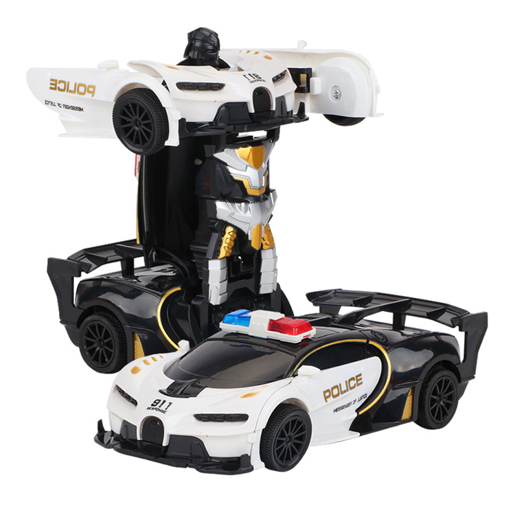 Машинка - трансформер на радіокеруванні Bugatti Robot Car Автобот з пультом - мініатюра 3