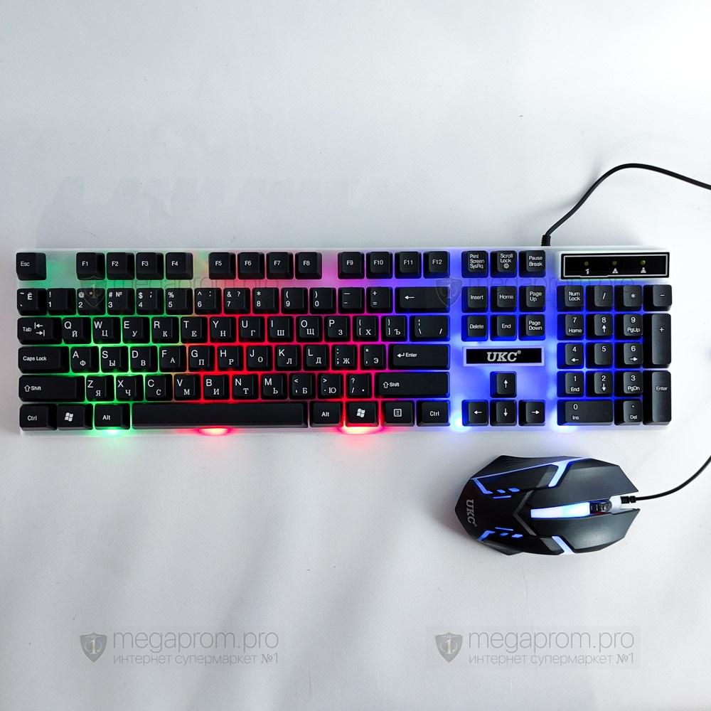 Ігровий комплект Геймерська клавіатура з RGB підсвіткою + Миша COMBO GAMER K01 - мініатюра 3