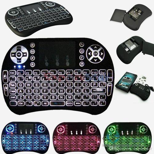 Бездротова мультимедійна міні клавіатура з тачпадом для Смарт ТВ з підсвіткою RT-MWK08 Wireless i8 touch - мініатюра 3