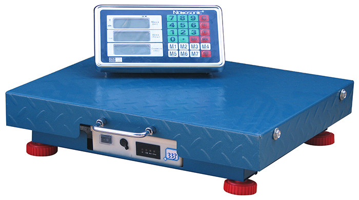 Бездротові електронні платформні ваги з Wi Fi до 300 кг NOKASONIC NK-300 ∙ РК-дисплей з підсвіткою ∙ Посилена платформа ∙ Вбудований акумулятор