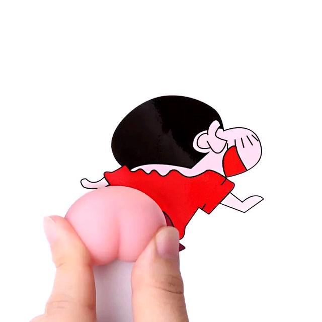 Антистрес наліпки багатофункціональні 3D Обмежувач – стопор від удару об стіну/дверей машини/тримач телефону "Попка", Набір 2шт.