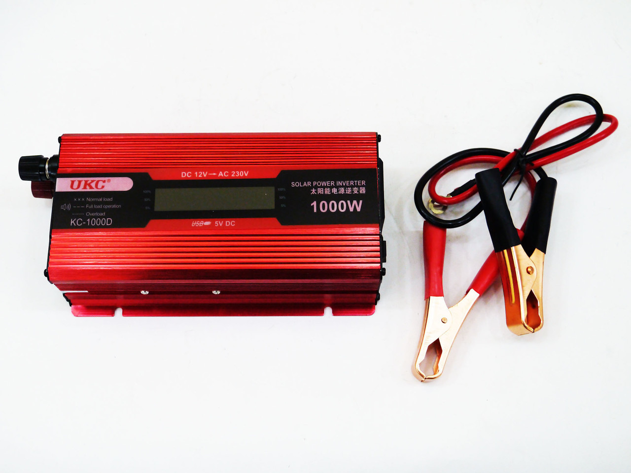 Перетворювач 12V-220V 1000W Інвертор напруги з LCD дисплеєм - мініатюра 2