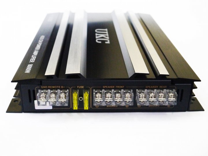 Автомобільний підсилювач звуку UKC PH.5800 4-х канальний CAS/Sub 4/3/2Ch 8000W Black - мініатюра 3