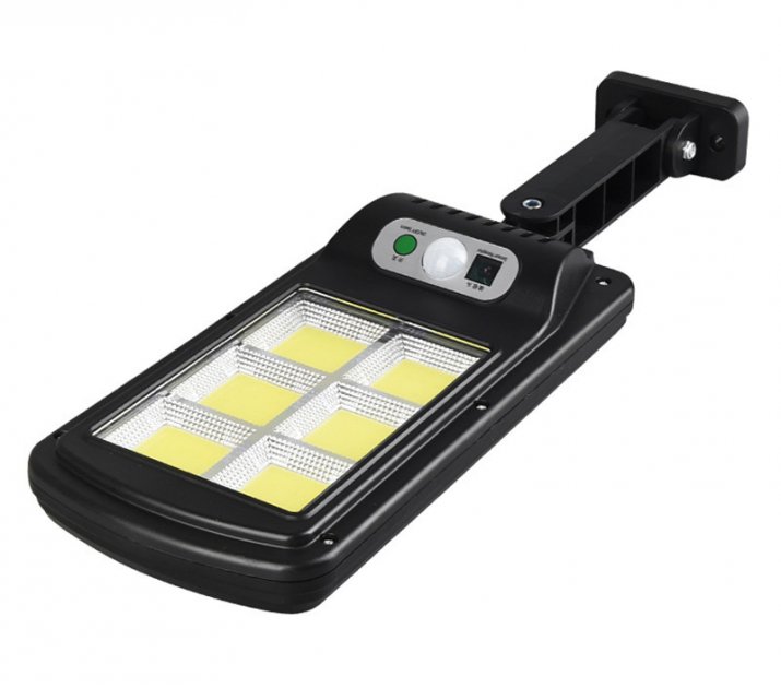 Вуличний ліхтар із сонячною панеллю LED Solar Street Light BL BK 120-6COB ∙ Акумуляторний світильник з датчиком руху та пультом 2200mA на сонячній батареї - мініатюра 4