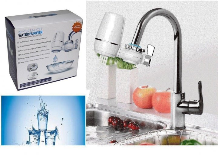 Насадка – фільтр на кран для очищення води ∙ Проточний побутовий фільтр WATER PURIFIER - мініатюра 5