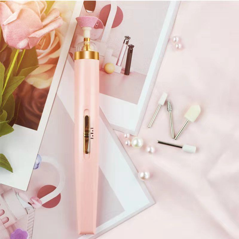 Фрезер домашній портативний для манікюру та педикюру Flawless Salon Nails ∙ Набір для манікюру Фрезер – ручка з набором фрез, 5 насадок - мініатюра 9