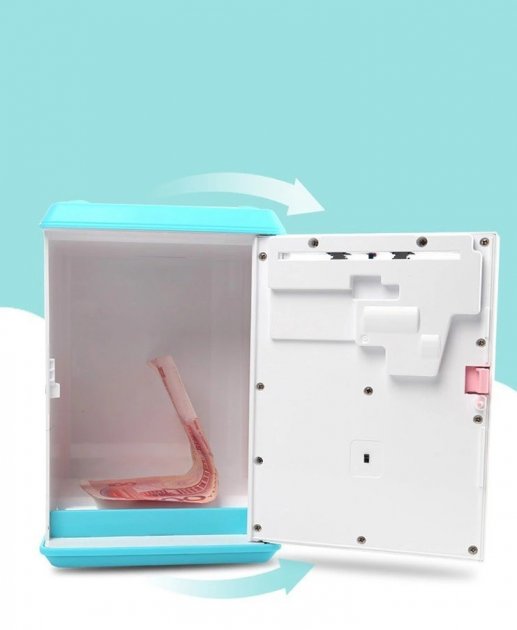 Іграшковий дитячий сейф – скарбничка з купюроприймачем, кодовим замком та відбитком пальця Robot BODYGUARD - мініатюра 6