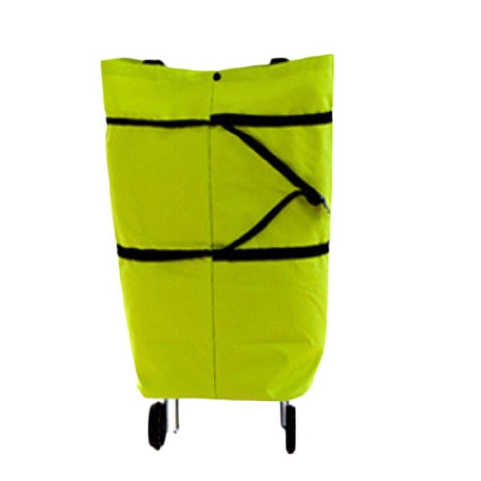 Складна господарська сумка - трансформер 2 в 1 Шоппер + візок на коліщатках для продуктів - мініатюра 11