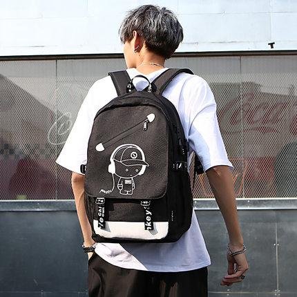 Міський повсякденний рюкзак, що світиться у темряві ∙ Ранець для школи, спорту, туризму - мініатюра 5