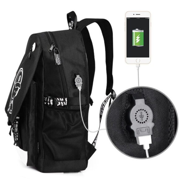 Міський повсякденний рюкзак, що світиться у темряві ∙ Ранець для школи, спорту, туризму - мініатюра 7