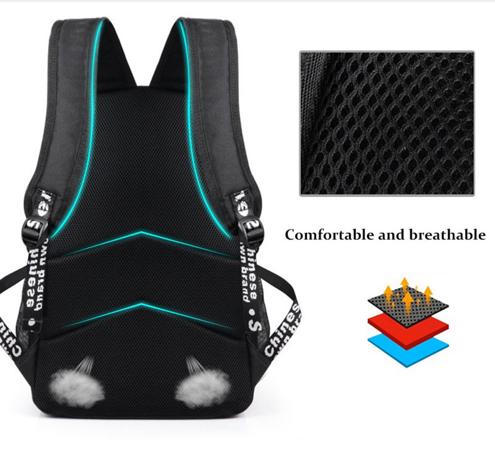 Міський повсякденний рюкзак, що світиться у темряві ∙ Ранець для школи, спорту, туризму - мініатюра 8