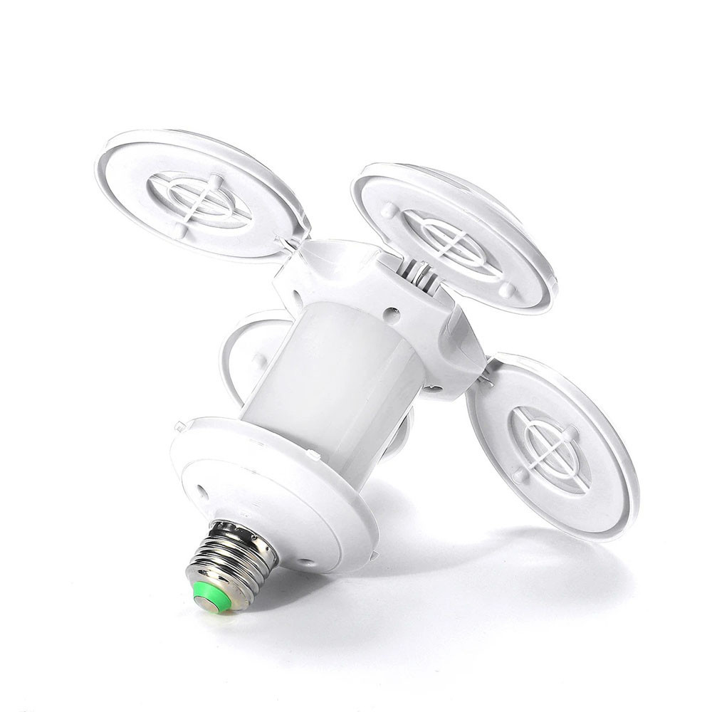 Розкладна світлодіодна LED лампа - світильник в патрон лампочка, що складається, з лопатями Football UFO LED Lamp 40Вт E27 - мініатюра 3