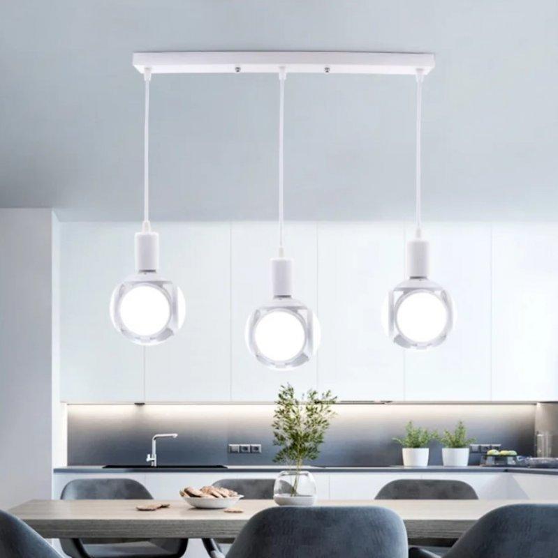 Розкладна світлодіодна LED лампа - світильник в патрон лампочка, що складається, з лопатями Football UFO LED Lamp 40Вт E27 - мініатюра 8