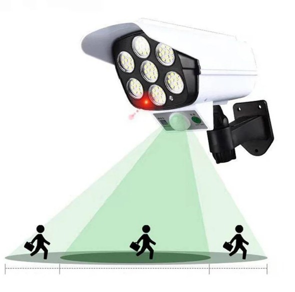 Вуличний ліхтар у вигляді камери Solar Light BL JLP 2178 Прожектор – світильник з датчиком руху на сонячній батареї Муляж камери відеоспостереження