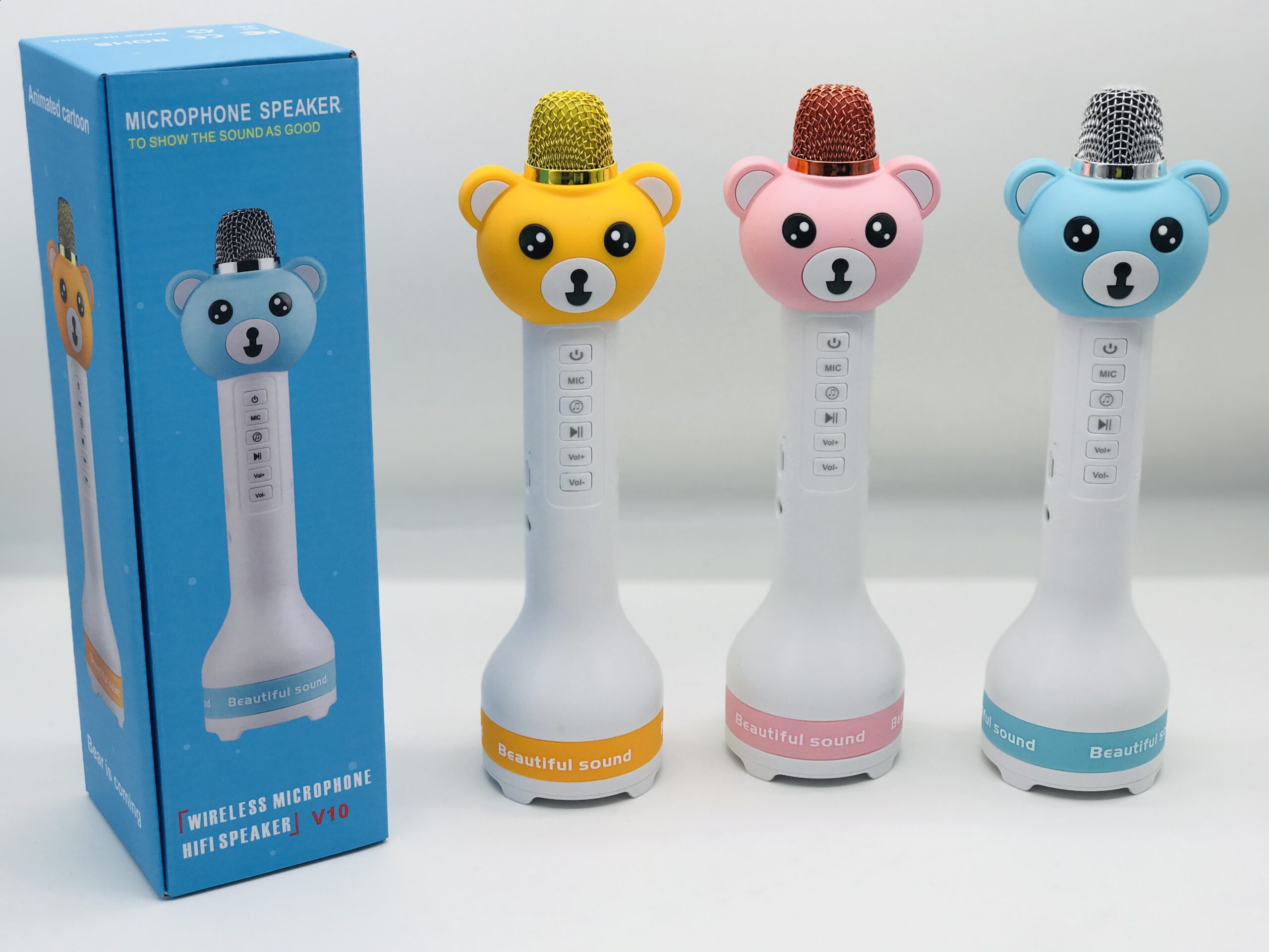 Дитячий караоке мікрофон та Bluetooth-колонка 2 в 1 Animated Cartoon V10 - мініатюра 5