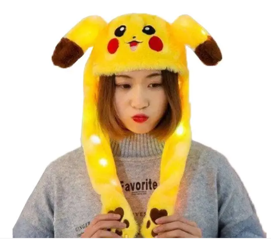 Шапка з рухомими вушками з LED підсвічуванням Дитяча шапка