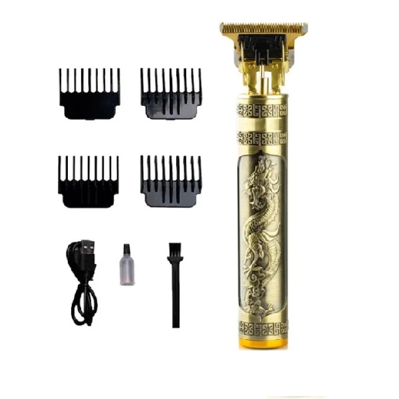 Окантовочна машинка для стрижки волосся MAXTOP T9 ∙ Чоловічий тример для бороди та вусів акумуляторний з насадками R-429