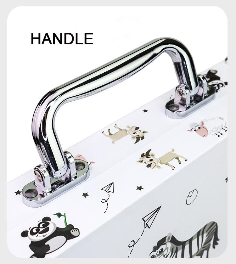 Дитячий набір для малювання та творчості в металевому кейсі Олівці ∙ Фломастери ∙ Фарби ∙ Крейди ∙ Пастель - мініатюра 6