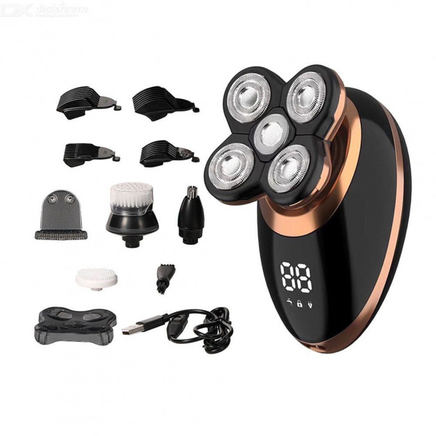 Бездротова електробритва для чоловіків VGR V-316 вологостійка електична бритва для сухого та вологого гоління - мініатюра 4