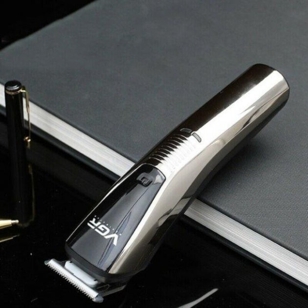 Бездротова машинка - триммер для стрижки VGR V-029 6 в 1 з насадками та підставкою - мініатюра 6