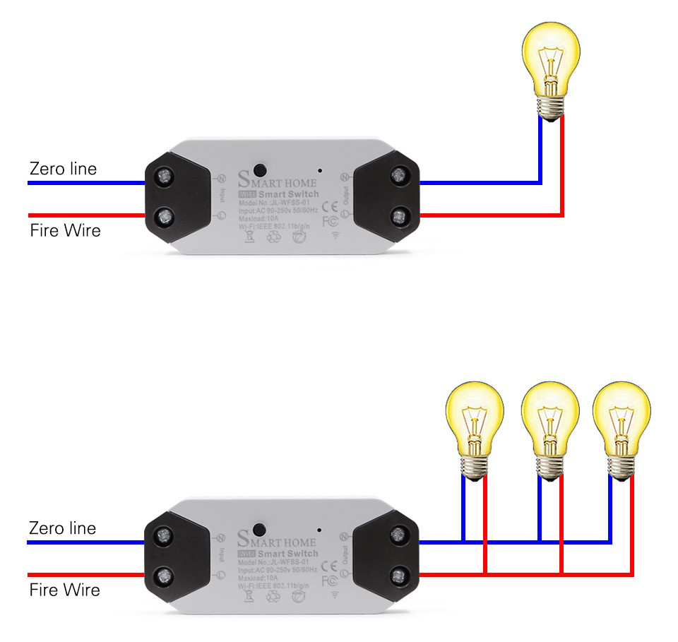 Wi-Fi реле для розумного будинку Smart Home 10А ∙ Розумний вай фай смарт вимикач з керуванням через додаток iOS / Android - мініатюра 3