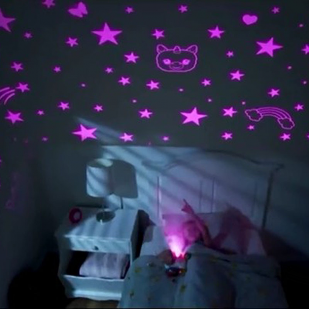 Дитячий нічник – проектор зоряного неба у формі м'якої іграшки Dream Lites ∙ М'яка іграшка, що світиться ∙ 7 кольорів LED підсвітки - мініатюра 5