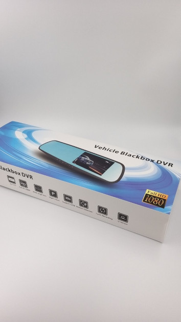 Відеореєстратор – дзеркало Blaсkbox DVR AK47 з камерою заднього виду ∙ Автомобільний реєстратор на 2 камери Full HD ∙ Режим фото 5 МП ∙ Датчик руху/удару ∙ Нічна зйомка ∙ Мікрофон - мініатюра 4