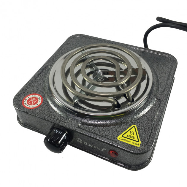 Електрична одноконфоркова плита Domotec MS-5801 ∙ Спіральна тенова настільна електроплита на одну конфорку, 1000W - мініатюра 2