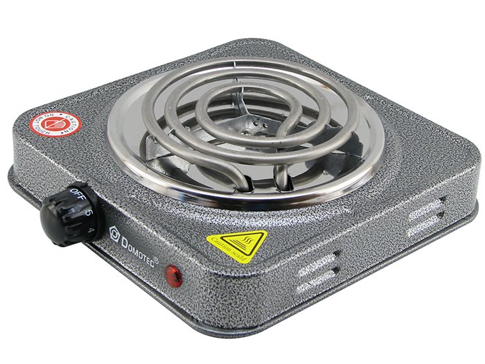 Електрична одноконфоркова плита Domotec MS-5801 ∙ Спіральна тенова настільна електроплита на одну конфорку, 1000W - мініатюра 3