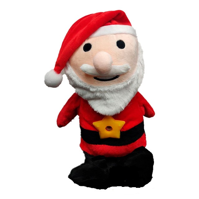 М'яка новорічна дитяча іграшка – проектор Дід Мороз ∙ Нічник у дитячу зі світловими та звуковими ефектами - мініатюра 2