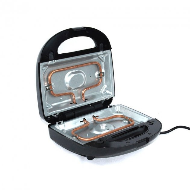 Мультипекар 6 в 1 зі знімними формами для випікання вафель, кексів, горішків, сендвічів ∙ Бутербродниця ∙ Вафельниця ∙ Гриль Domotec MS 7706 - мініатюра 4