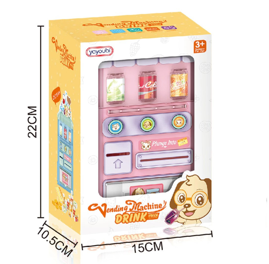 Дитячий іграшковий торговельний автомат з напоями Ігровий набір для гри в магазин Vending Machine Drink Voice 8288 - мініатюра 7