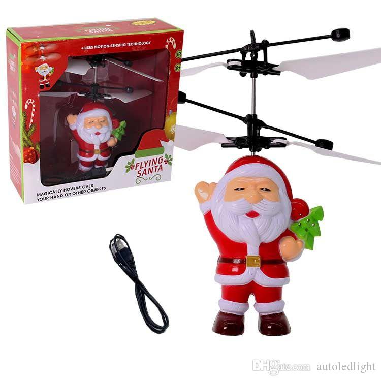 Літаюча Іграшка Flying Santa Санта Клаус Подарунок на Новий Рік Дід Мороз - мініатюра 4