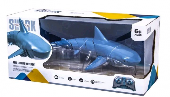 Радіокерована інтерактивна іграшка Акула Shark ∙ Вбудований акумулятор ∙ Поворот на 360 градусів ∙ Пульт радіокерування - мініатюра 6