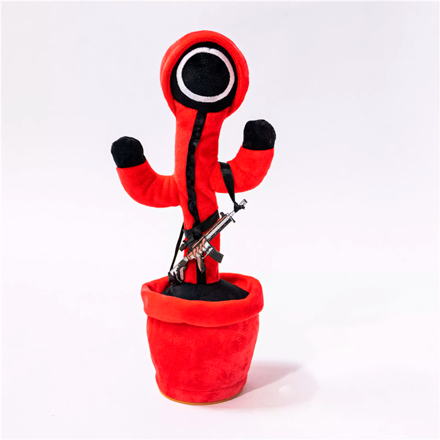М'яка іграшка - повторюшка Гра в кальмара ∙ Танцюючий співаючий кактус Squid Game - мініатюра 5