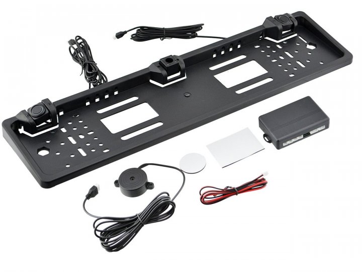 Автомобільна рамка з камерою заднього виду 16LED Камера у рамці знака з підсвічуванням номера - мініатюра 4