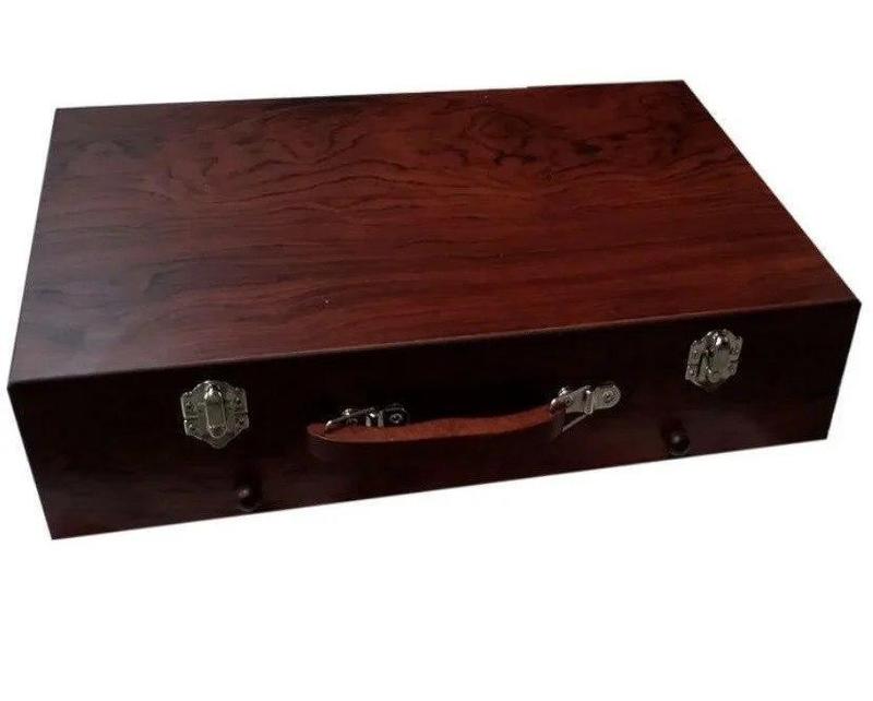 Великий дитячий художній набір для малювання та творчості у дерев'яній валізі на 130 предметів. - мініатюра 6