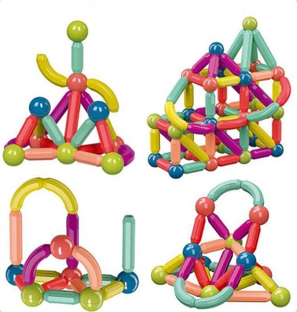 Дитячий магнітний конструктор Magnetic sticks Hl-2122 ∙ 36 деталей - мініатюра 2