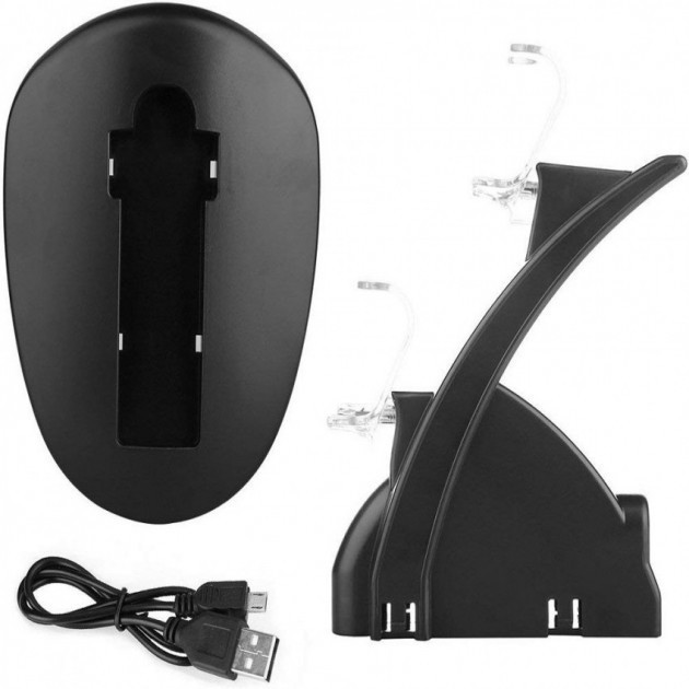 Подвійна зарядна док-станція для PS4 USB підставка для одночасного заряджання двох джойстиків PS4 World Game Charging Stand - мініатюра 3