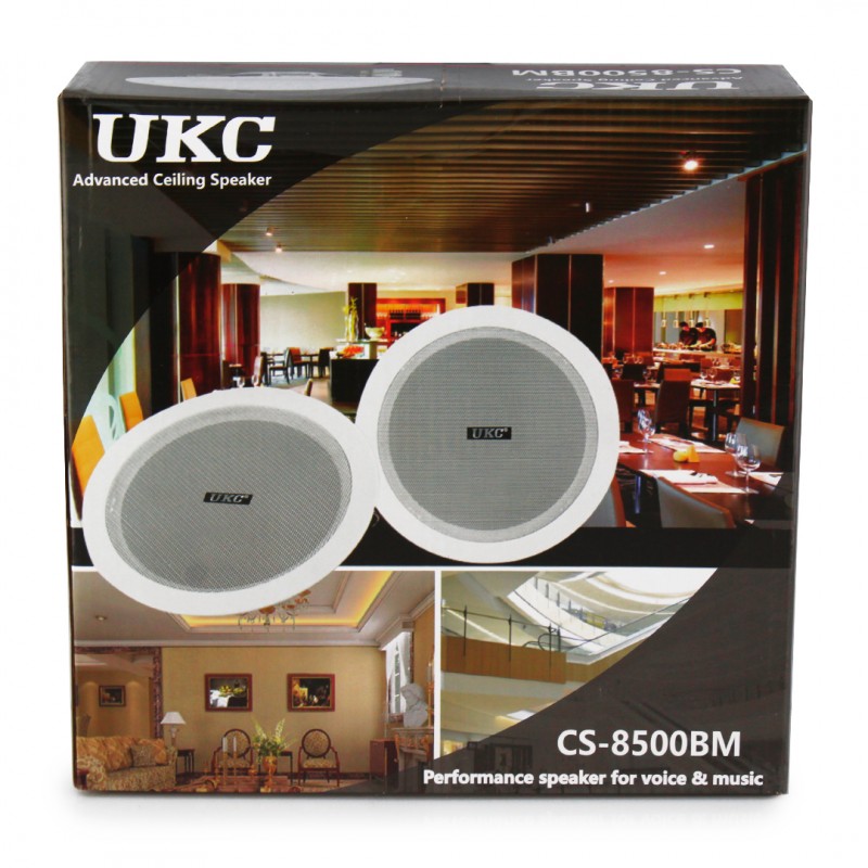 Стельова акустична система для врізного монтажу UKC CS 8500 Стельові колонки – динаміки, що вбудовуються ∙ Діаметр 8,5’’ - мініатюра 7